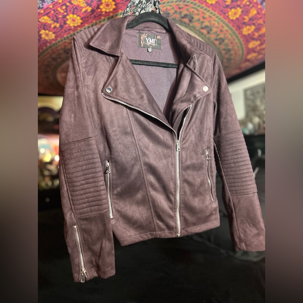 YMI Women's Deep Purple Moto Jacket